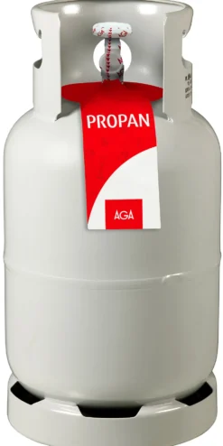 AGA propanflaske i stål 11 kg med industriventil