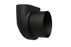 Anslutning tilluft ø100mm combi bp nedre-sort lakk