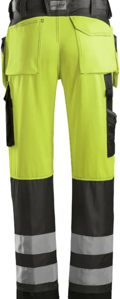 Arbeidsbukse high-vis 3233 gul/sort str 184