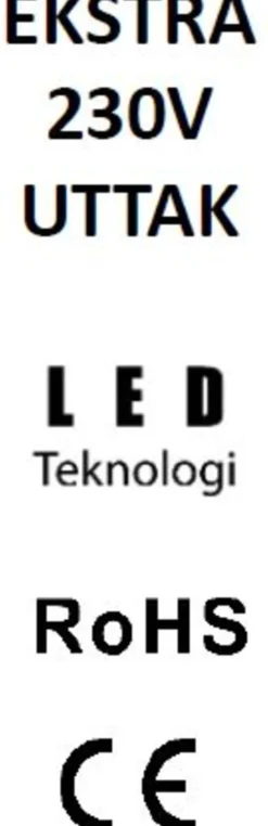 Arbeidslampe led 5000lm lux serie ip54 typhoon
