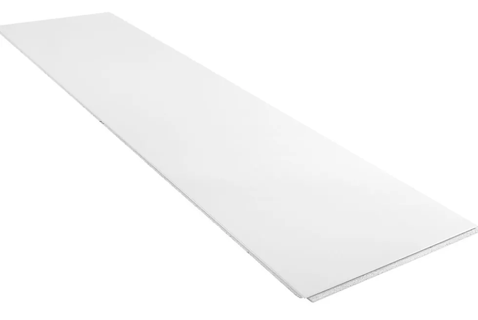 Arbor sponpl vegg sp våtr 2440 hvit 12mm x 620 x 2440 fuktb n/f fas 2s