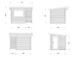 Badstue Sanna 4,1 m2