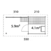 Badstue Sanna 4,1+5,9 m2