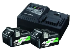 Batteripakke med 2 stk batterier og lader