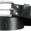 Belte lær 45 mm x 90 cm sort