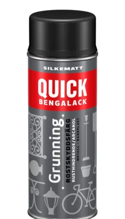 Bengalack grunning spray sort silkematt 0,4 liter