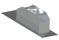 Beslag wakaflex 10-19 grader neder sort - under ulakkert