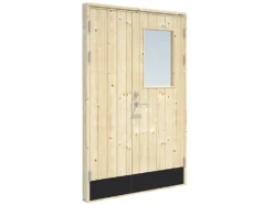 Boddør dobbel med vindu Palmako 130x200