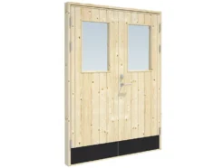Boddør dobbel med vindu Palmako 150x200 cm