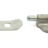 Bokslås 100 aluminium med sluttstykke rett