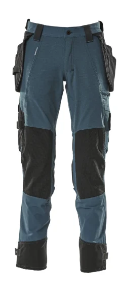 Bukse advanced 17031 petrol 82c54 avtakbare hengelommer, stretch