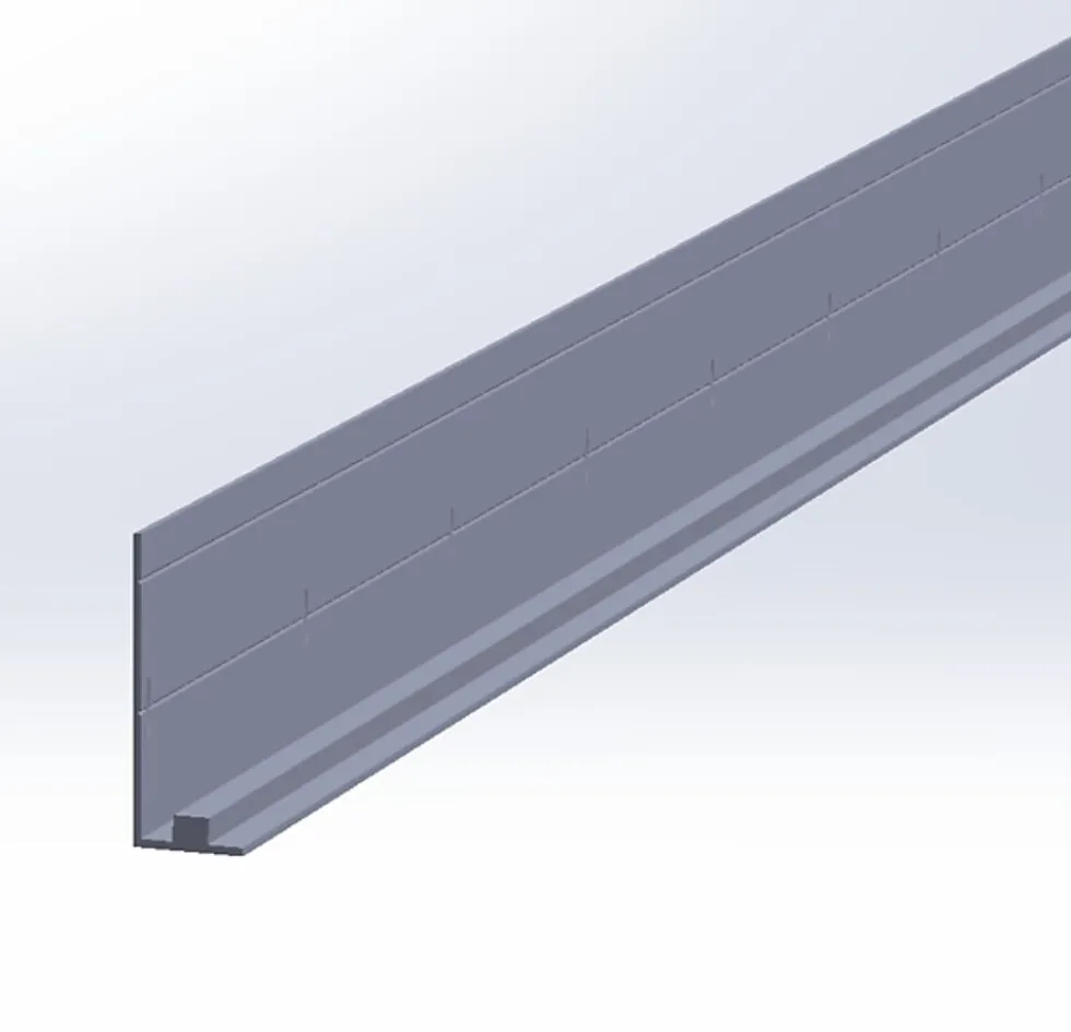 Bunnlist alu 2400 13x35x2400mm