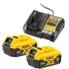 Dewalt batteri kit 18 VxR 5,0 Ah med to batterier og lader