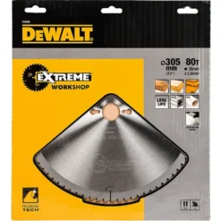 DEWALT ExTREME sagblad 305x30x1,8mm 80 tenner TCG -5°