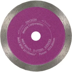 Diamantskive 76x10 mm for fliser