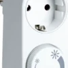 Dimmer for vegguttak hvit led 3-24w glød 3-200w 230v