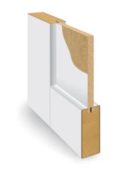 Dobbel innerdør spesial Base 1 hvit 153x210 cm
