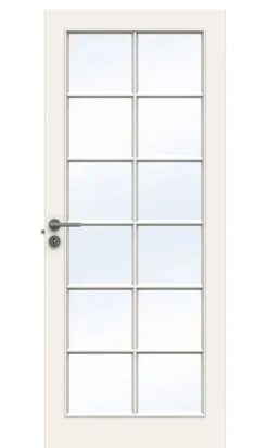 Dørbl compact sp12 10x20 hvit glassdør 4mm herdet glass