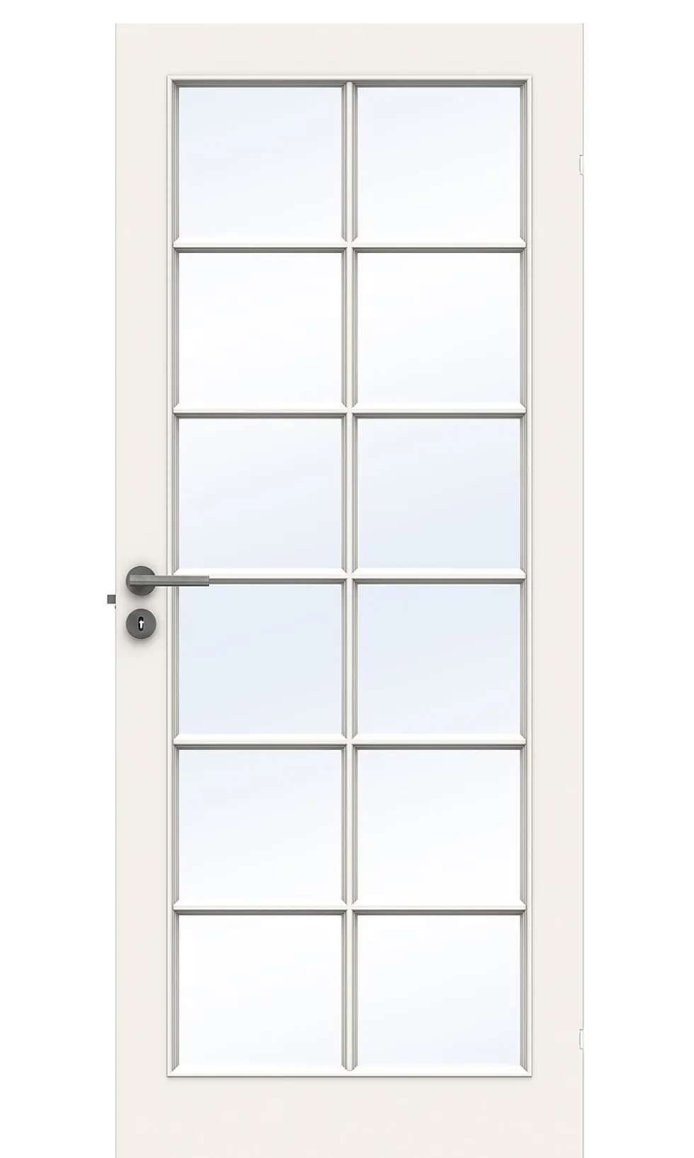 Dørbl compact sp12 10x20 hvit glassdør 4mm herdet glass