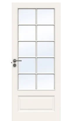 Dørbl compact sp10 8x20 hvit glassdør 4mm herdet glass