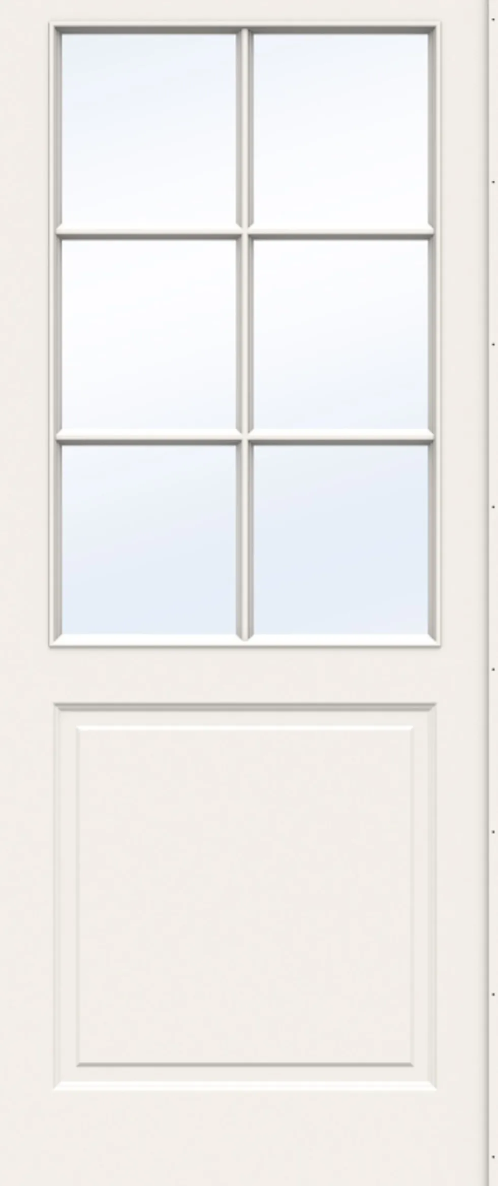 Dørbl sk style sp3 4x20 hvit skåtedørblad 4mm herdet glass