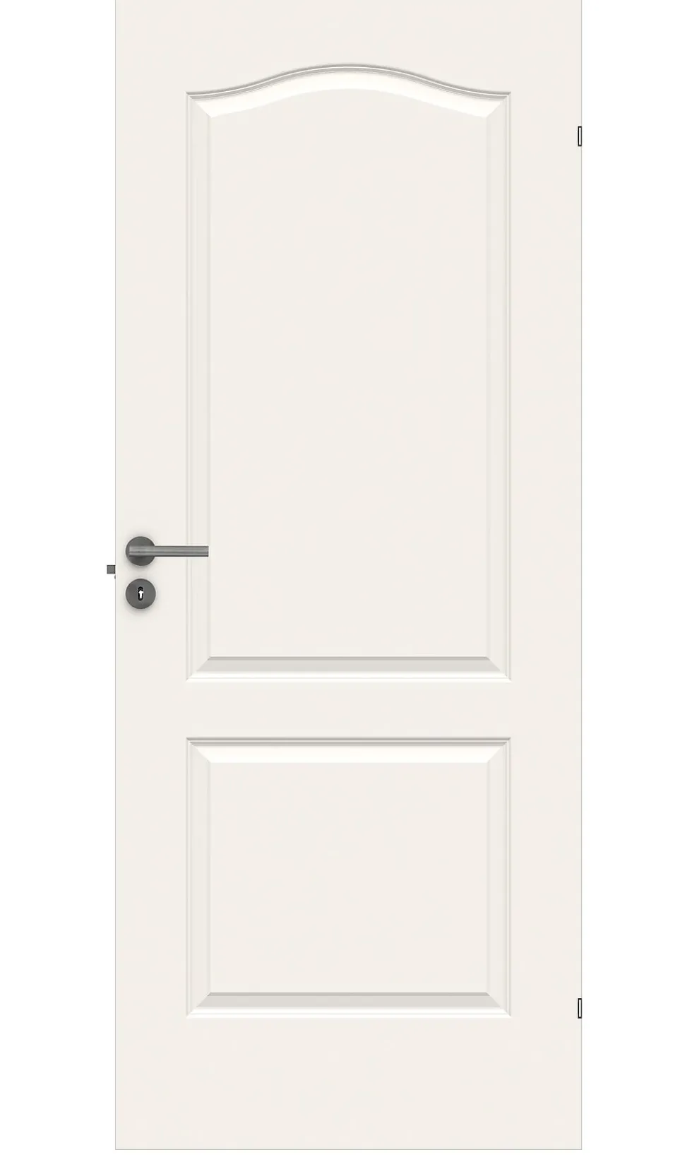 Dørbl style 02b 7x21 hvit formpresset dør 2 speil bue