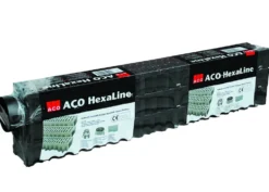 Drensrenne aco hexalinetilbehør 2xendest. 1xlodrett utl. 1xløvfange