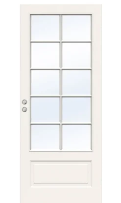 Dør sd style sp10 9x21 hvit skyvedør klart glass