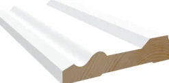 Dørsett Klassisk hvit bomull S0502-Y 15x70 mm