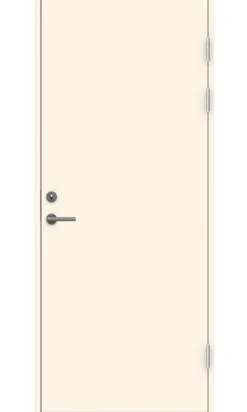Dørsett 80x210 cm høyrehengslet hvit
