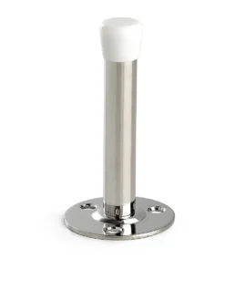 Dørstopper 7470 85mm krom bulk stål med plastbuffer eske 10 stk