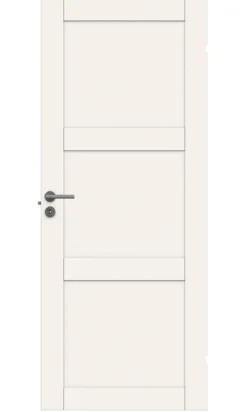 Dør unique 03l 8x21 klassisk hvit malt moderne fyllingsdør