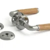 Dørvrider a385 innv eik/krom sb dt 38-42 mm