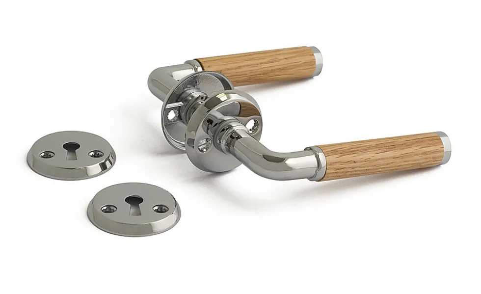 Dørvrider a385 innv eik/krom sb dt 38-42 mm