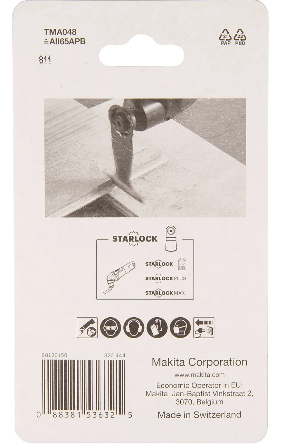 Dykksagblad 65 b-64820 20tpi starlock bim tre, metall stk