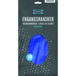 Engangshanske Nitril str XL pakke a 10 stk