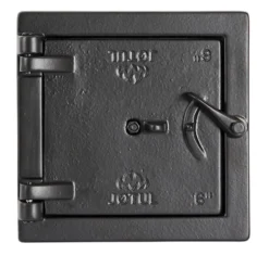 Feieluke støpejern 9” x 9” sort