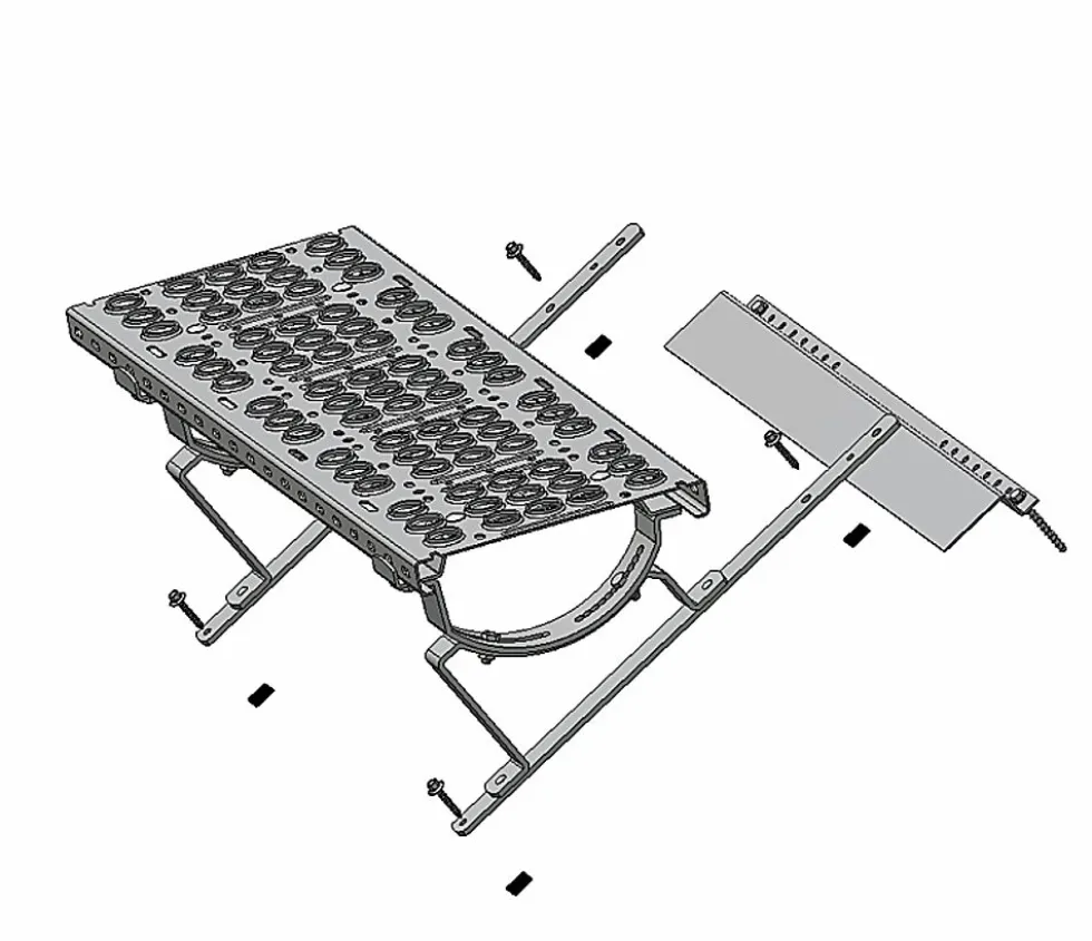Feieplatå trapes fp8 p-111 sort ral 9005