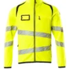 Fleecejakke gul/svart XL ENISO 20471 klasse 2