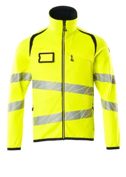 Fleecejakke gul/svart XL ENISO 20471 klasse 2