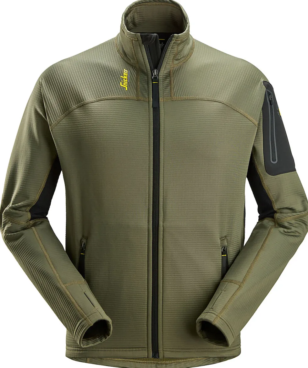 Fleecejakke 9438 microfleece grønn str XS