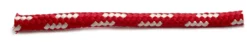 Fortøyningstau 8 mm rød/hvit 10 m