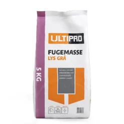 Fugemasse lys grå sekk 5 kg