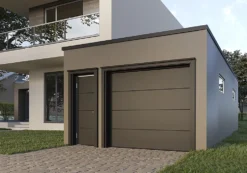 Garasjeport GTSSL 457x206 cm Granteck lakkert ral 9005 slett