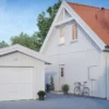 Garsjeport GTSL hvit 200x252 cm Granteck slett