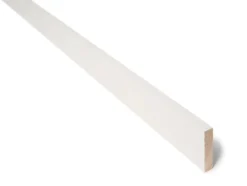 Glattkantlist furu spile hvit bomull S0502-Y 12x58 mm