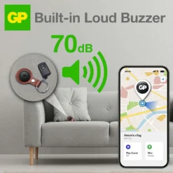 GP eTag Bluetooth Smart Tracker svart 1-pack