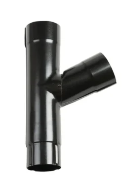 Grenrør stål Ø75/75 mm sort