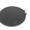 Grillplate i støpejern glatt/rillet 47 cm