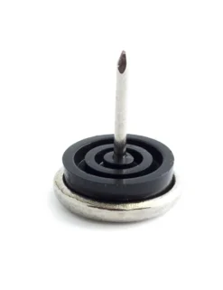 Gulvbeskytter stål med stift Ø22 mm 4 stk